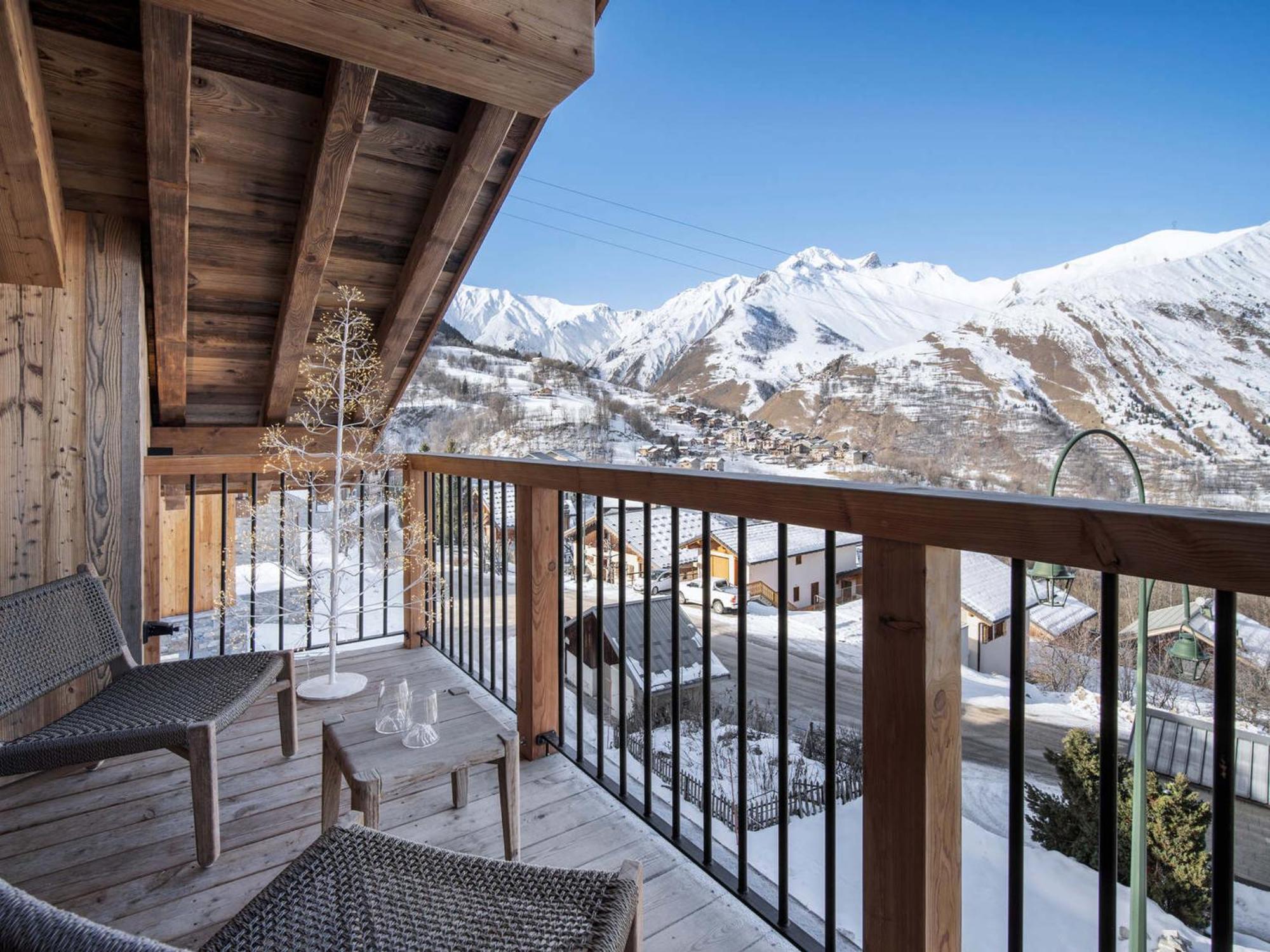 Vila Chalet Spacieux Avec Bain Nordique, Hammam Et Vue Proche Des Pistes - Fr-1-570-66 Saint-Martin-de-Belleville Exteriér fotografie